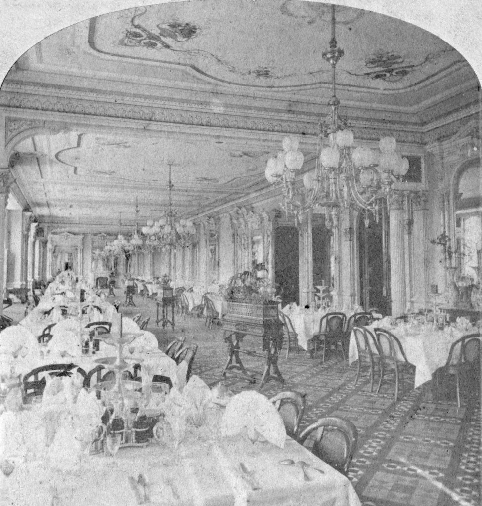 Detail of Dining room, Baldwin Hotel, San Francisco, USA by Nesemann