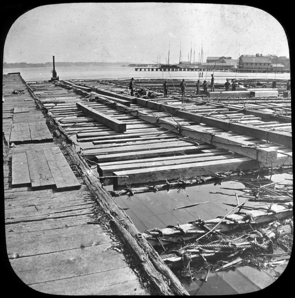 Detail of Timber raft, Canada by Trade Mark