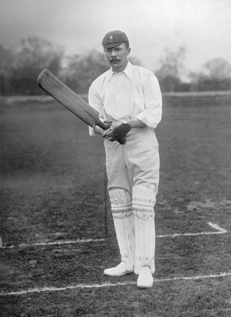 Detail of Robert Carpenter, Essex cricketer by Hawkins & Co