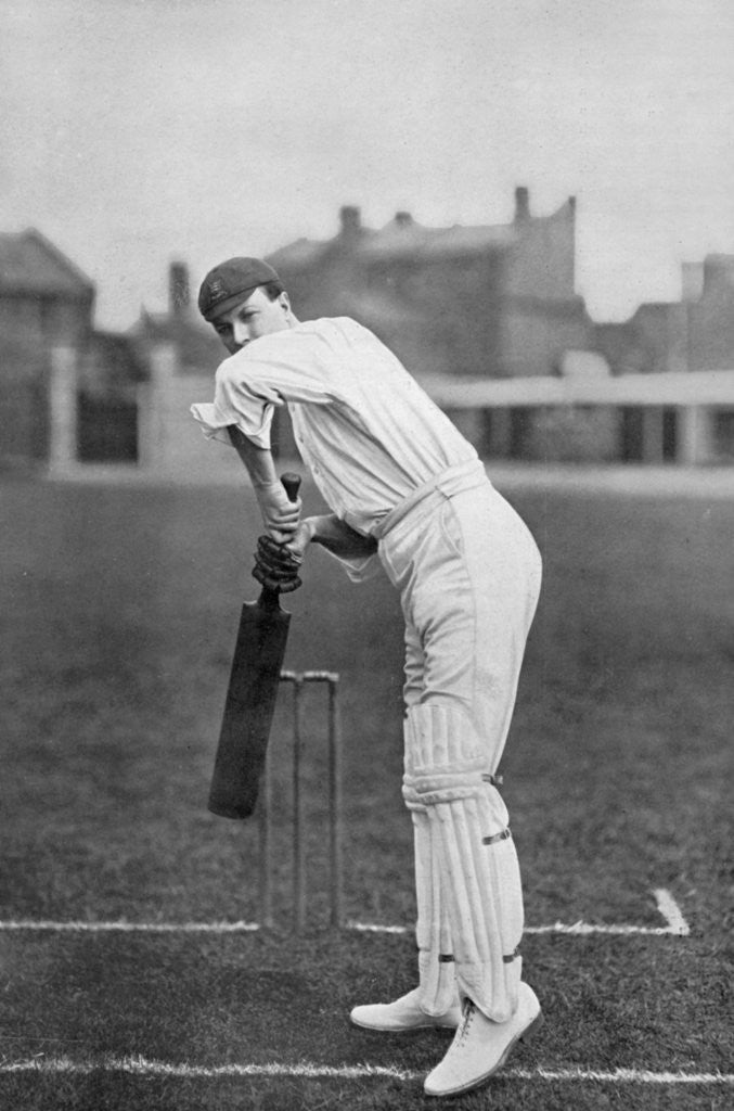 Detail of Mr P Perrin, Essex cricketer by WA Rouch