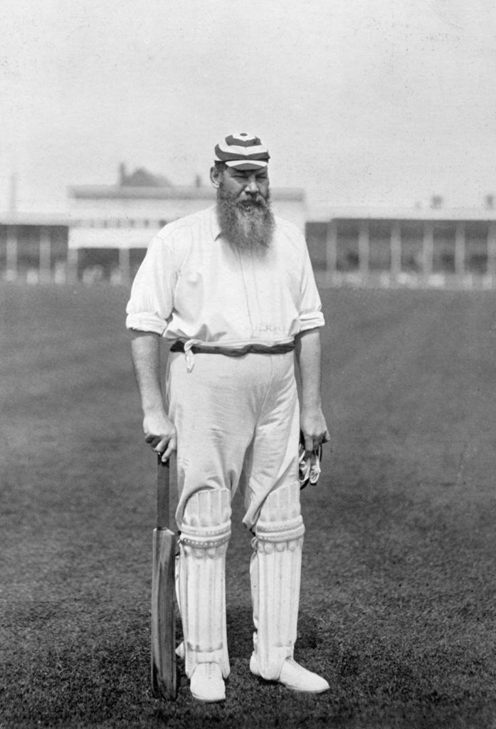 Detail of Dr WG Grace, English cricketer, playing for London County Cricket Club by WA Rouch