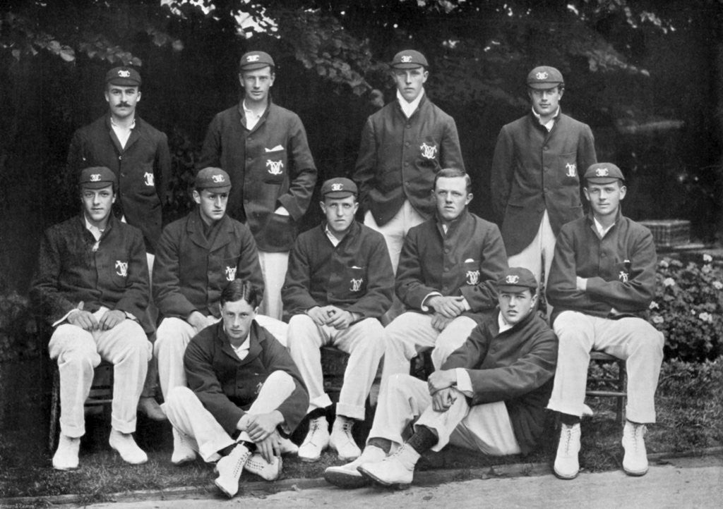 Detail of Oxford University cricket XI by Stearn