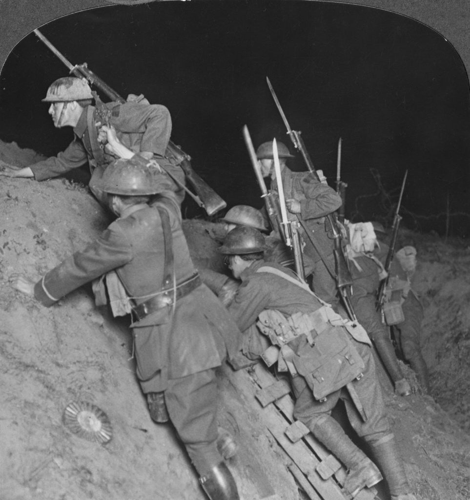 Detail of 'Fighting throught the night at Mory', France, World War I by Realistic Travels Publishers