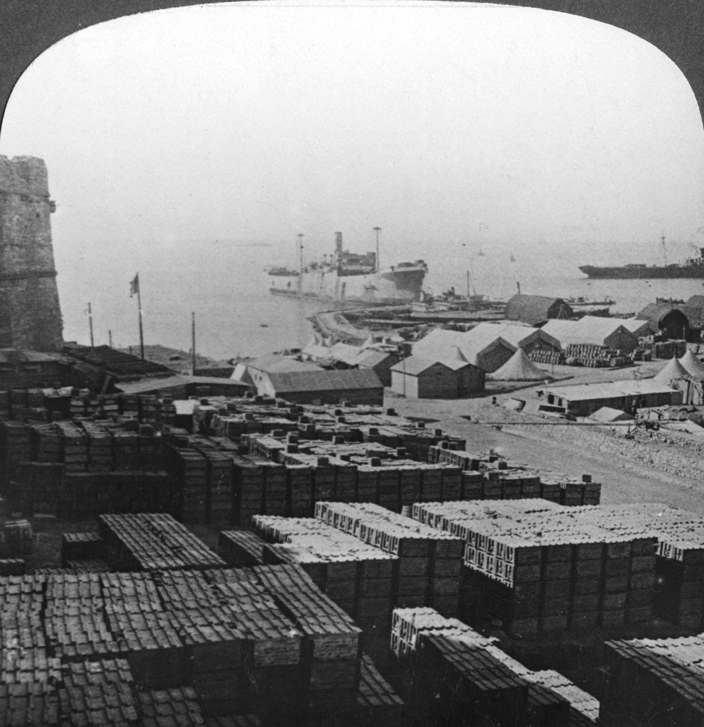 Detail of Stores at Sedd el Bahr, Gallipoli, Turkey, World War I by Realistic Travels Publishers