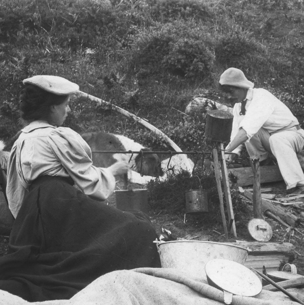 Detail of Cooking on the fire by Anonymous