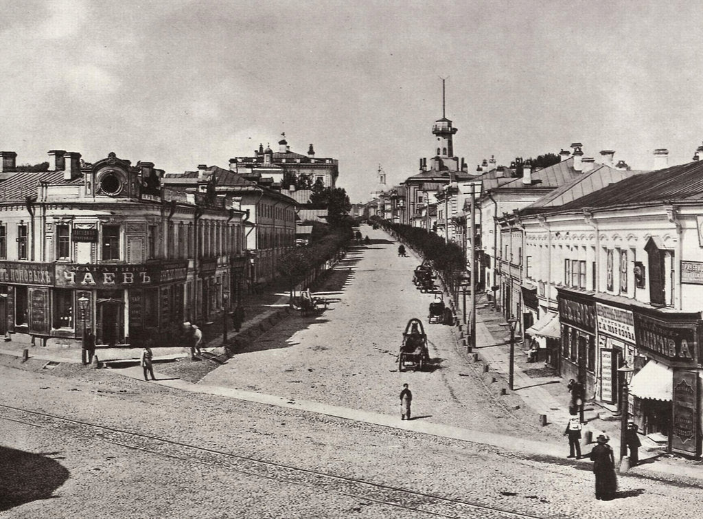 Detail of Novaya Basmannaya Street, Moscow, Russia, 1880s by Unknown
