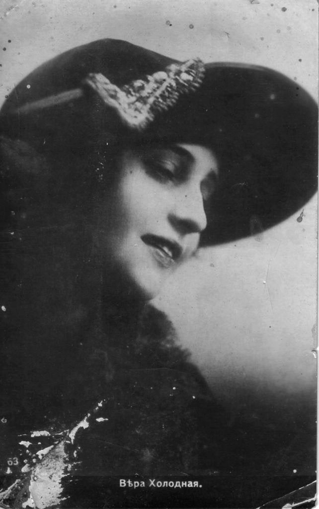 Detail of Vera Kholodnaya, Russian silent film actress, 1910s by Unknown