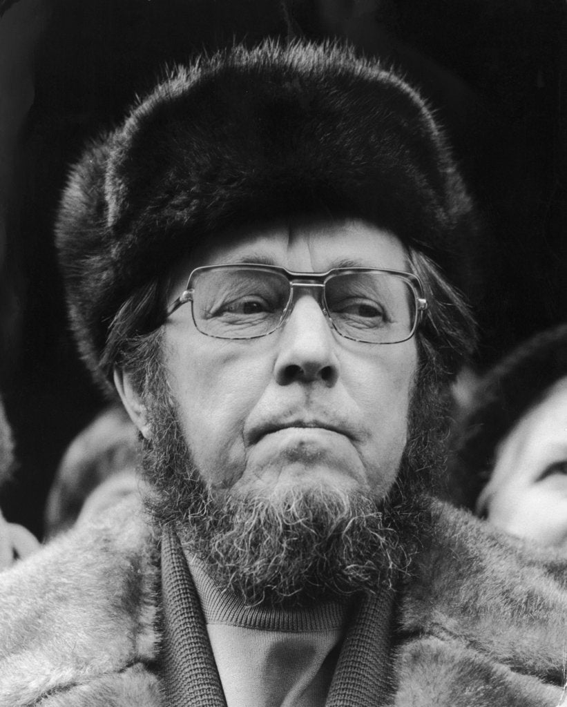Detail of Alexander Isayevich Solzhenitsyn, Russian author, 1974 by Unknown