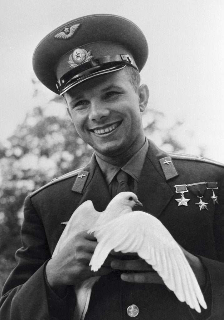 Detail of Yuri Gagarin, Russian cosmonaut, c1963-c1964 by Unknown