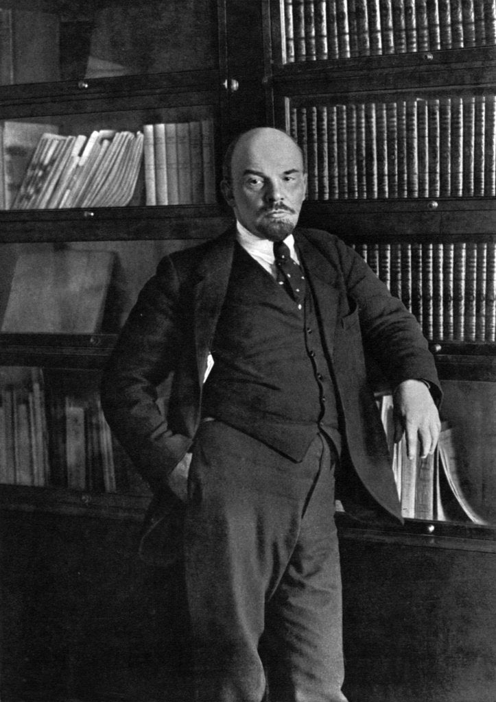 Detail of Vladimir Ilich Lenin, Russian Bolshevik leader, in the Kremlin, Moscow, Russia, October 1918 by Unknown