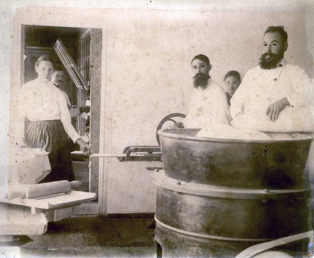 Detail of Production of mineral water cake, Yessentuki, Russia, 1900s. by Anonymous
