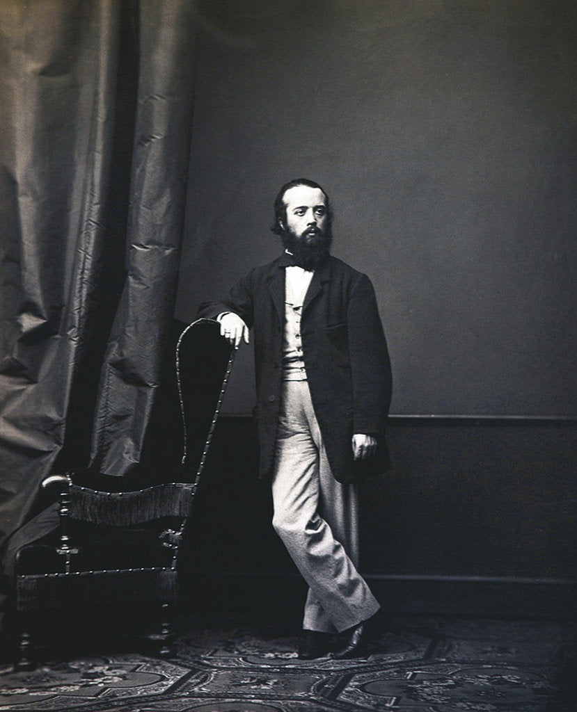 Detail of Dmitry Dmitryevich Minaev, Russian poet, 1860s by Anonymous