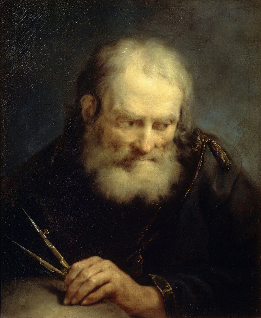 Detail of Archimedes by Giuseppe Nogari