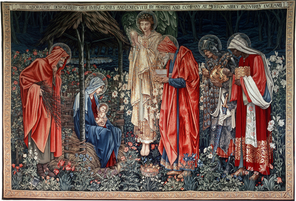 Detail of The Adoration of the Magi', tapestry by Morris & Co