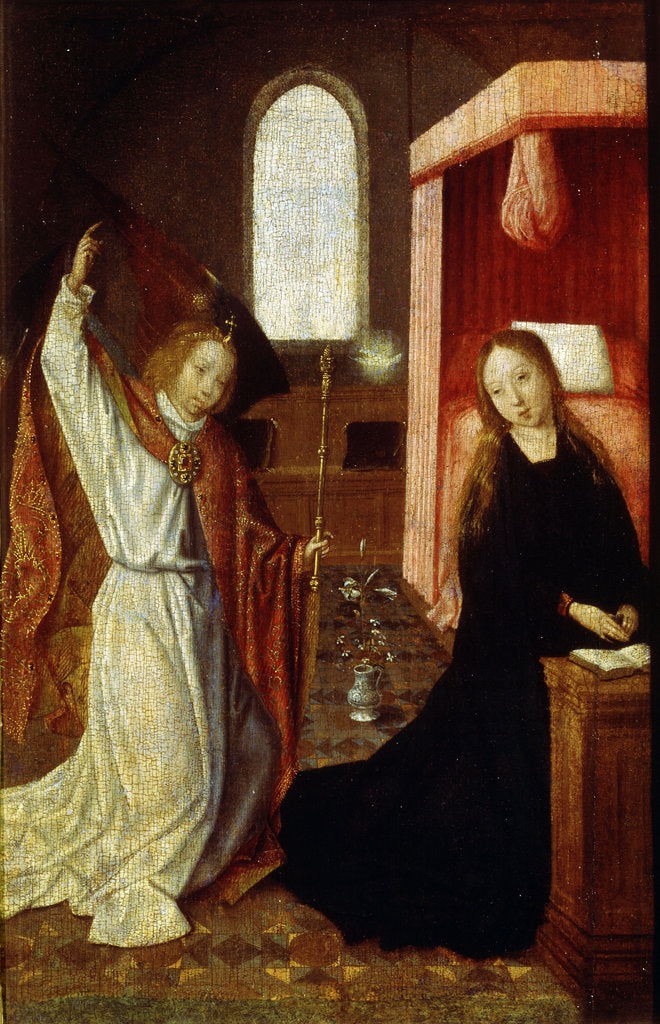 Detail of The Annunciation, early 16th century. by Master of Hoogstraaten