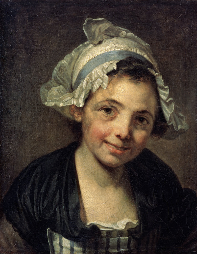 Detail of Girl in a Bonnet, 1760s by Jean-Baptiste Greuze