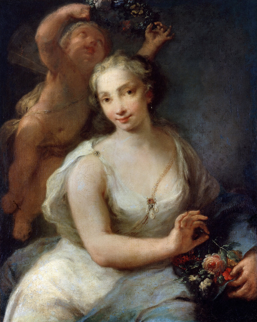 Detail of Primavera (Spring), before 1757. by Giuseppe Nogari