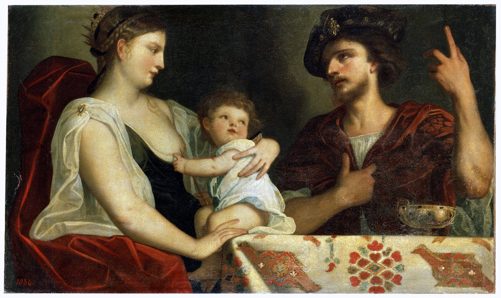 Detail of Eumenes and Roxana, 17th century by Padovanino