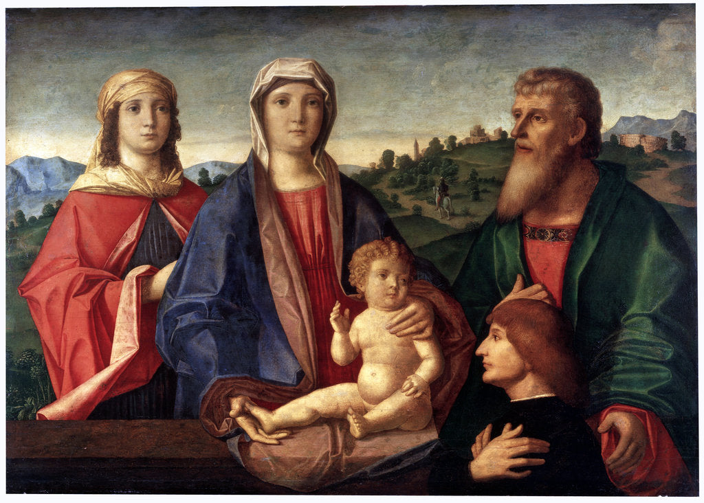 Detail of Madonna and Child with Saints and Donator, c1504 by Pasqualino Veneto