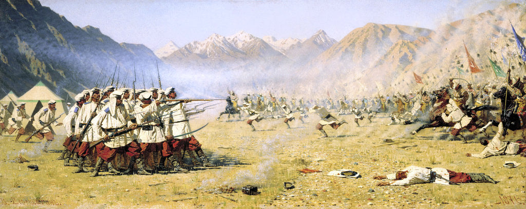 Detail of A Sudden Attack, 1871 by Vasily Vereshchagin