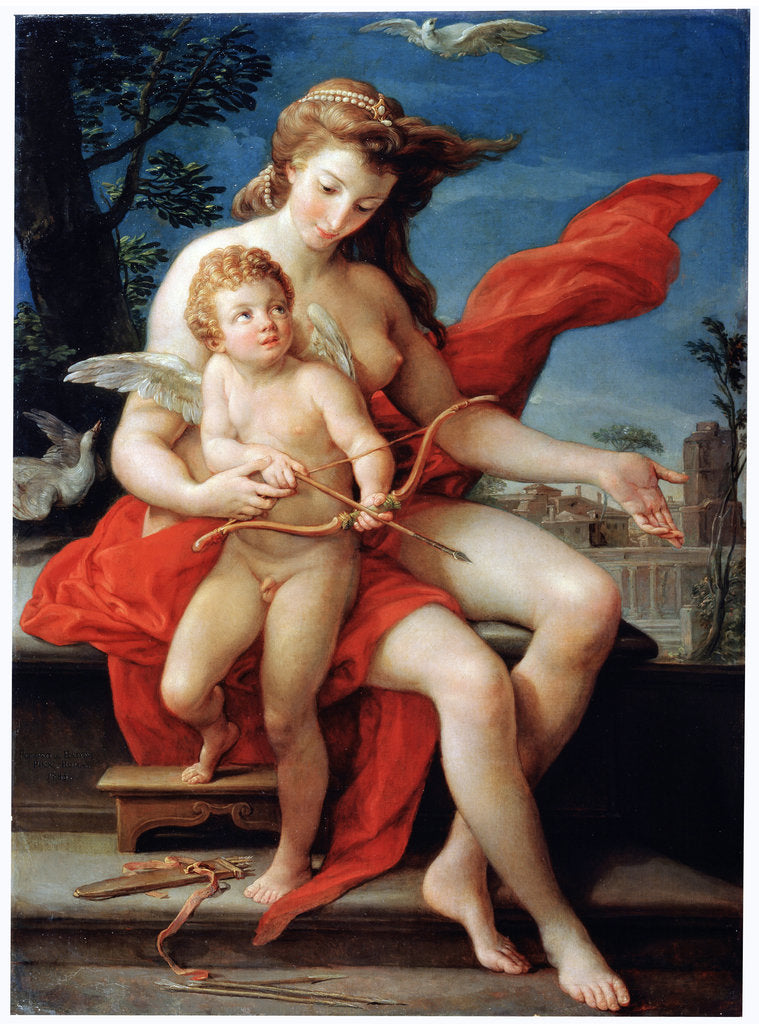 Detail of Venus and Cupid, 1785. by Pompeo Batoni