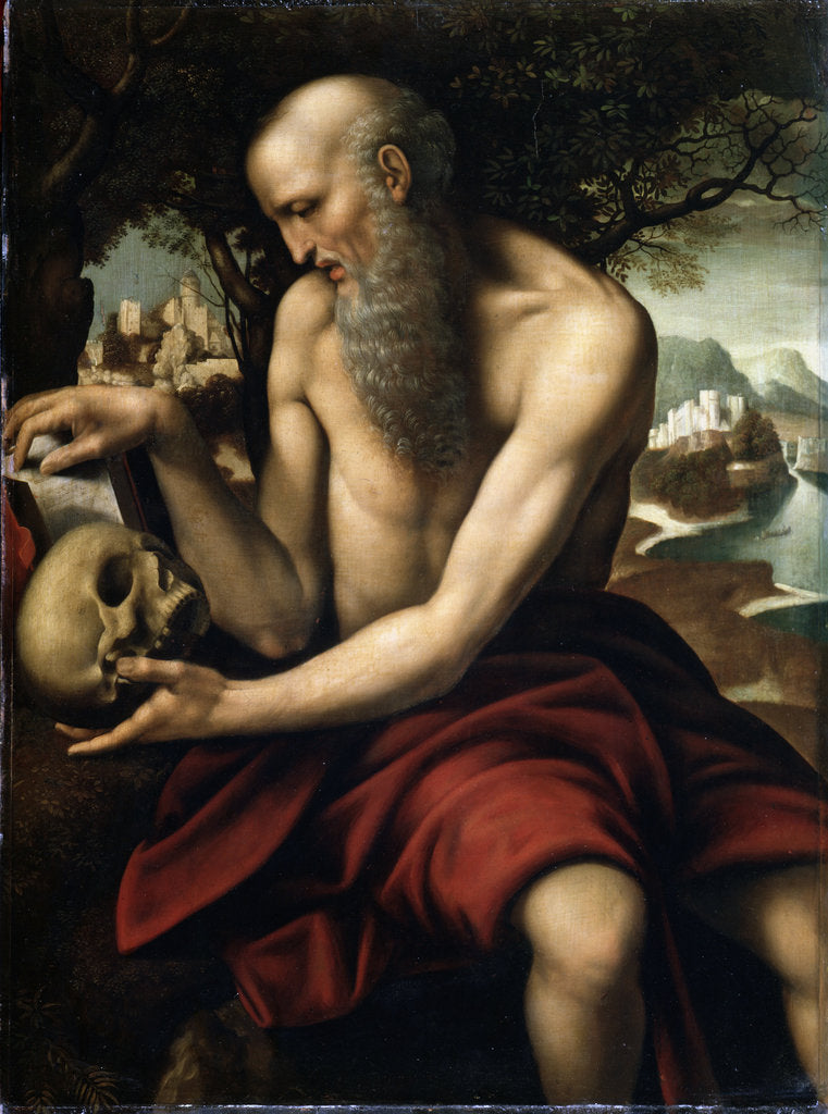 Detail of Saint Jerome, late 15th or early 16th century by Cesare da Sesto