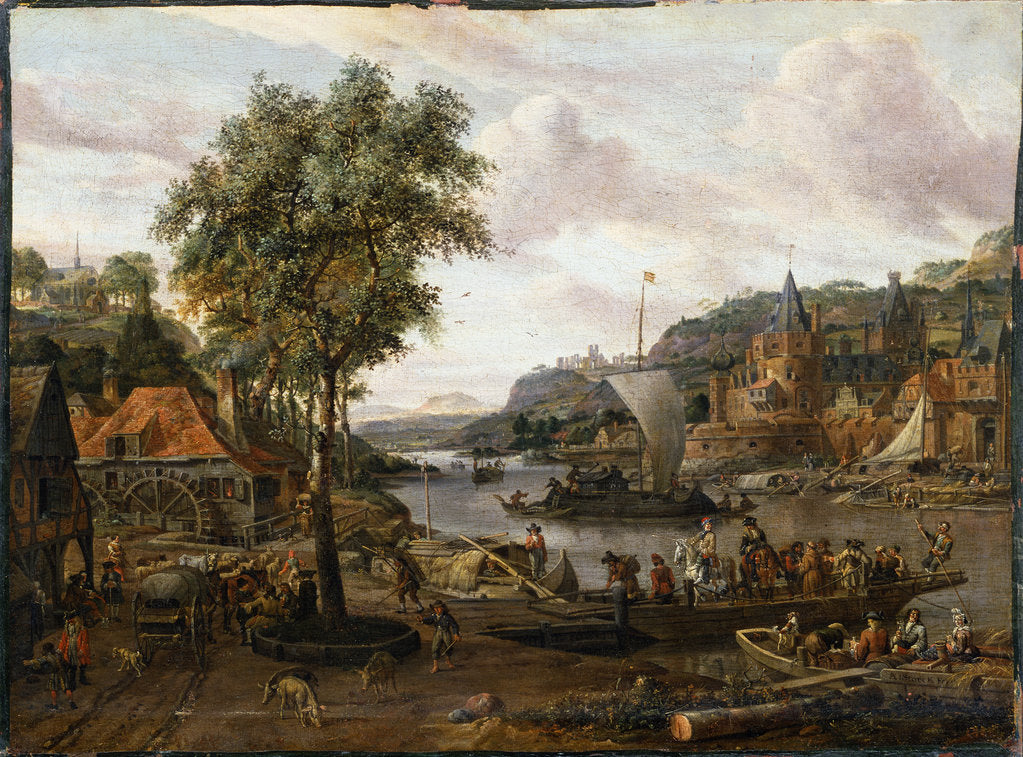 Detail of Sailing Boats, 17th or early 18th century by Abraham Storck