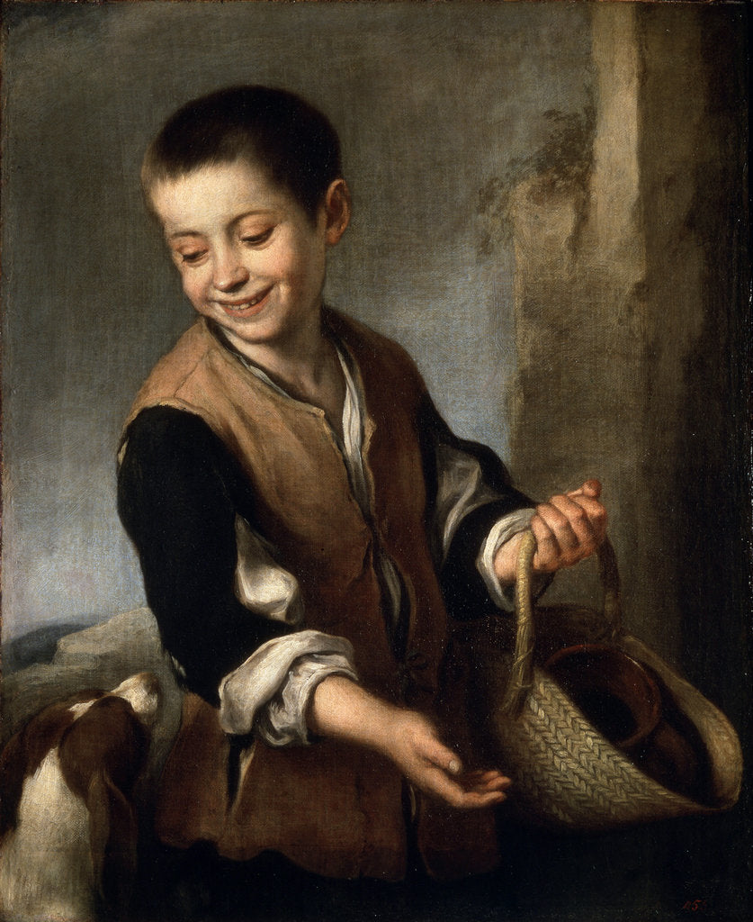 Detail of Boy with a Dog, c1650-c1660 by Bartolomé Esteban Murillo