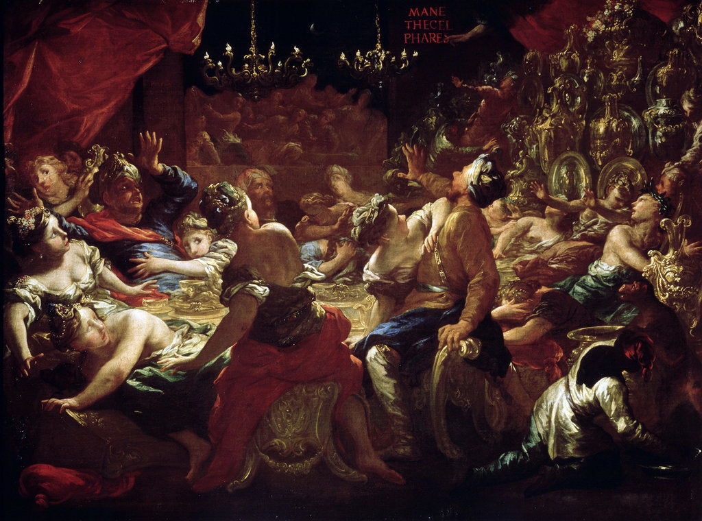 Detail of The Feast of Belshazzar, 17th or early 18th century by Pietro Dandini