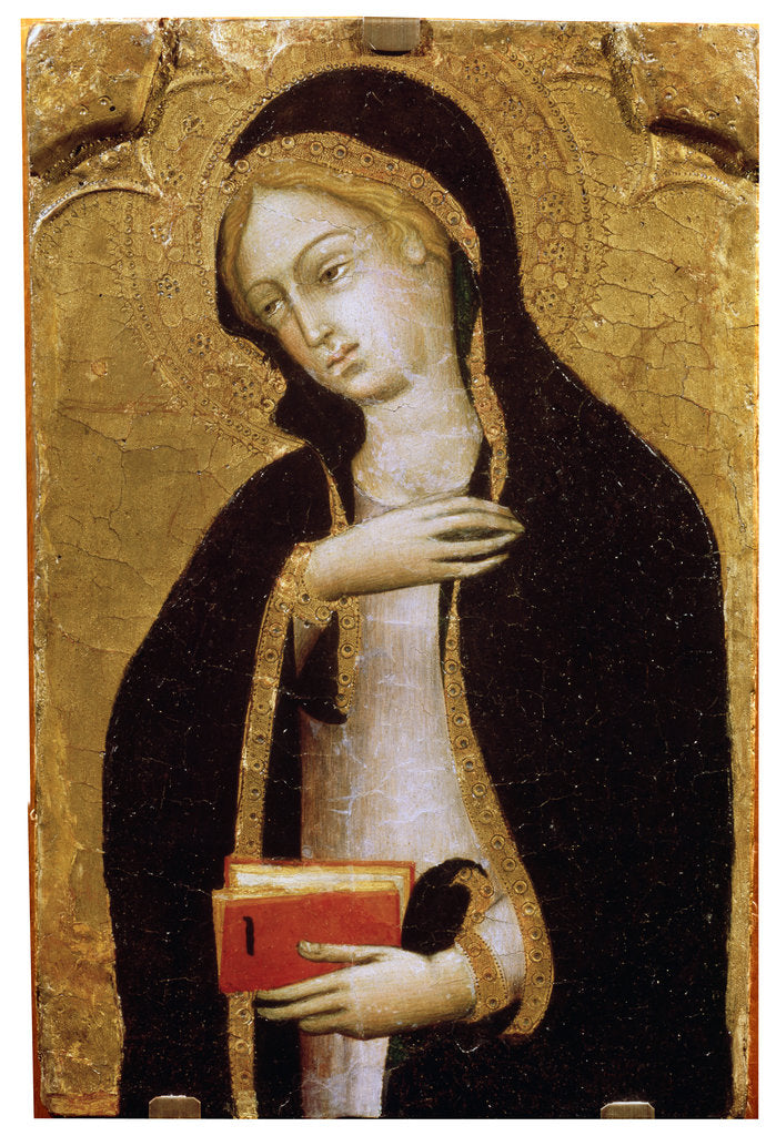 Detail of Virgin Annunciate, c1410 by Andrea di Bartolo