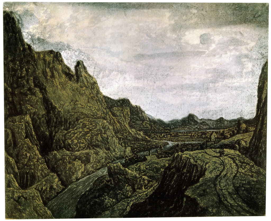 Detail of Rocky Valley with a Road, 17th century. by Hercules Seghers