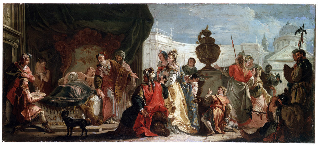 Detail of Antiochus and Stratonice, 18th century by Francesco Fontebasso