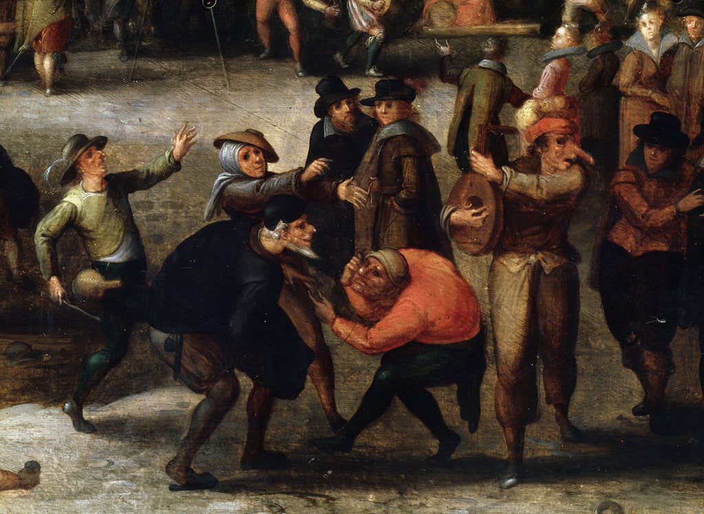 Detail of Carnival (detail), early 17th century by Louis de Caullery