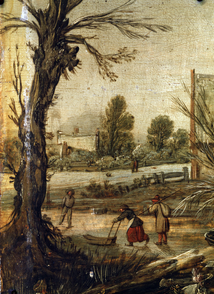 Detail of Winter, 17th century by Esaias van de Velde
