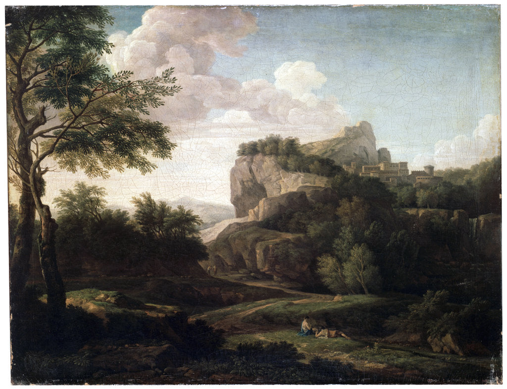 Detail of Landscape, late 17th or 18th century by Isaac de Moucheron