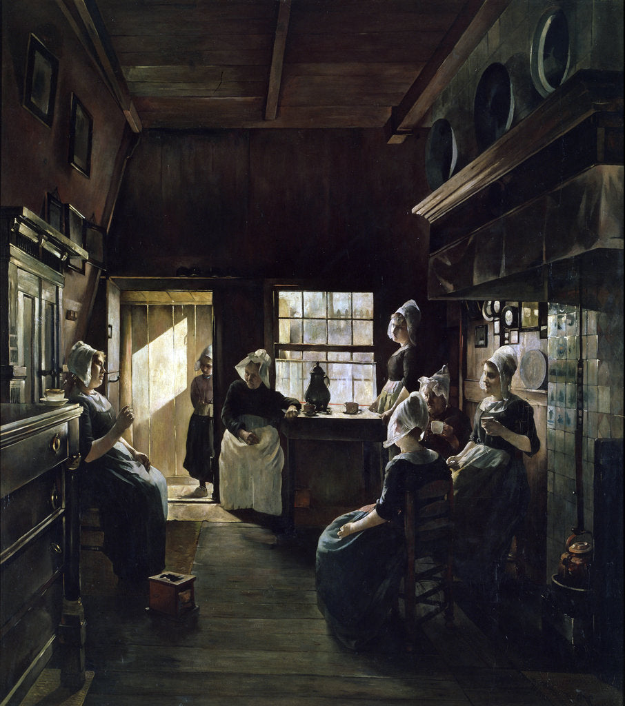 Detail of Conversation, 1888. by Paul Weimar