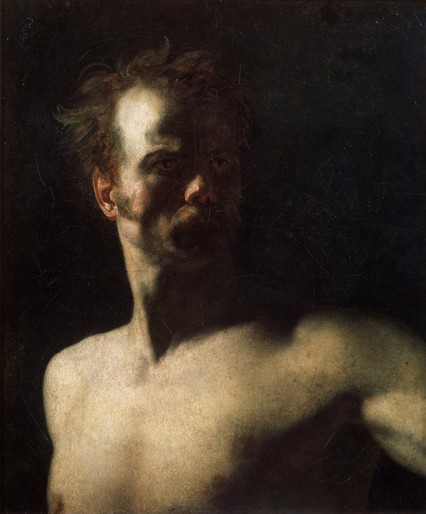 Detail of Nude Study, c1810-c1811 by Theodore Gericault
