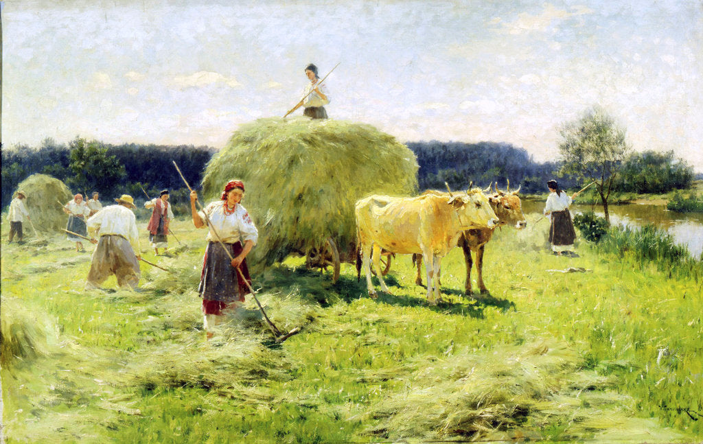 Detail of Hay-making, 1907 by Anonymous