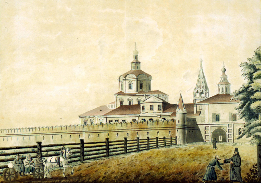 Detail of The St. Andronik Monastery in Moscow, 1780s by Anonymous