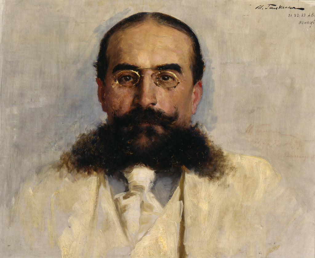 Detail of Portrait of Vladimir I. Nemirovich-Danchenko, 1899 by Anonymous