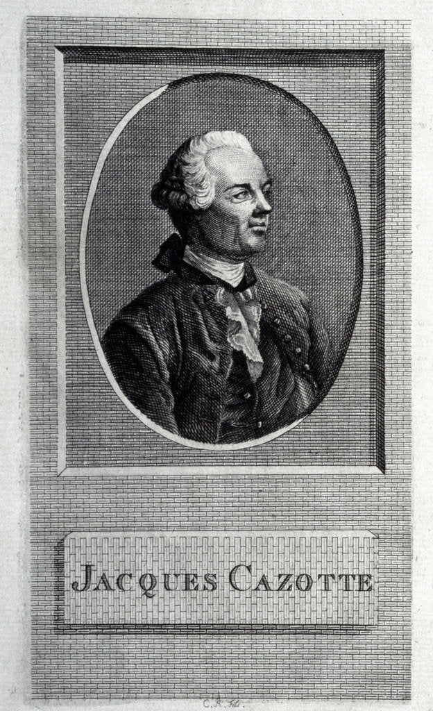 Detail of Portrait of the author Jacques Cazotte, 18th century by Anonymous
