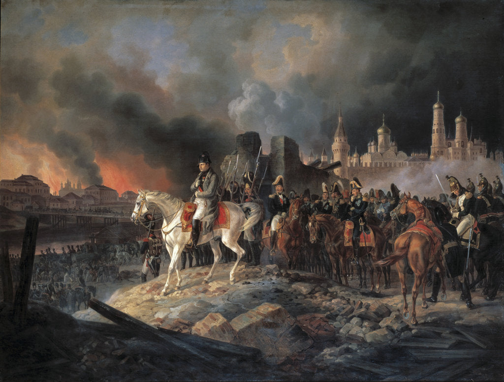 Detail of Napoleon Bonaparte in Moscow, 1840 by Anonymous