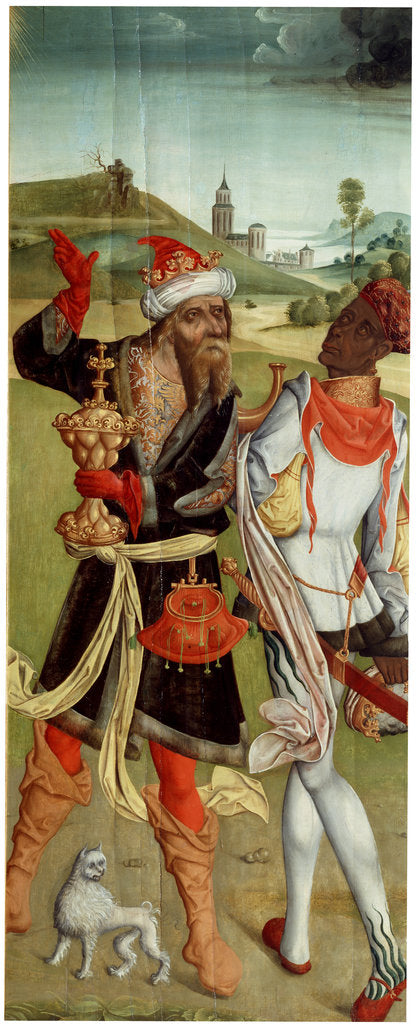 Detail of The Adoration of the Magi. Two Magi, early 16th century by Anonymous