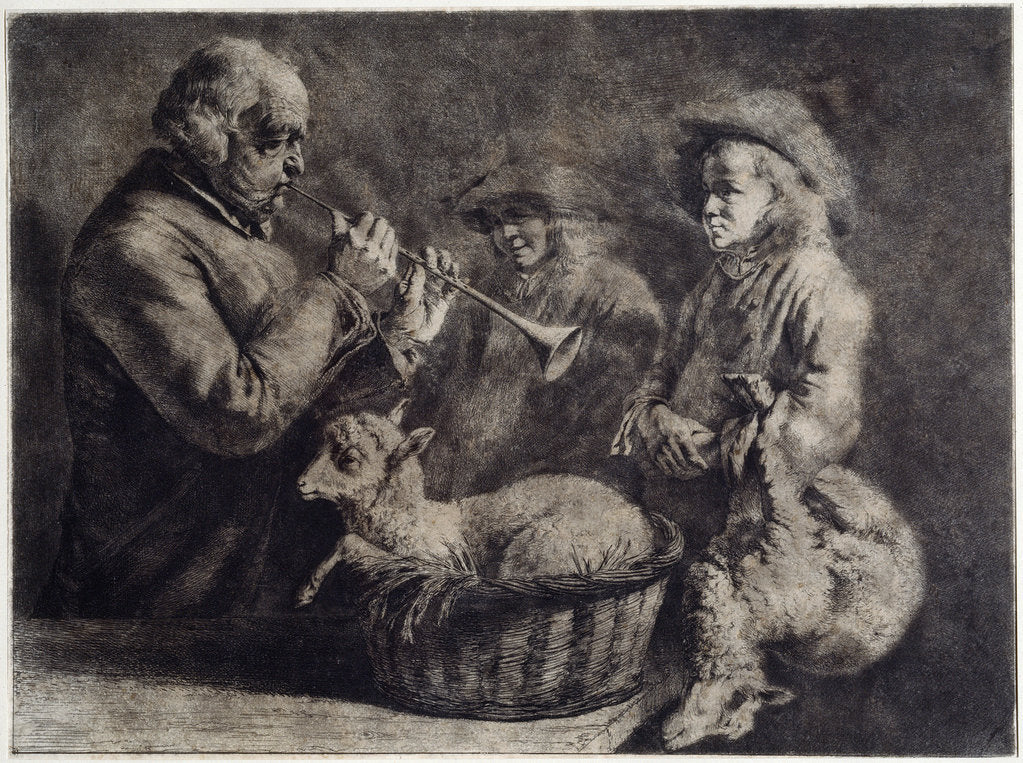 Detail of The Oboist by Anonymous