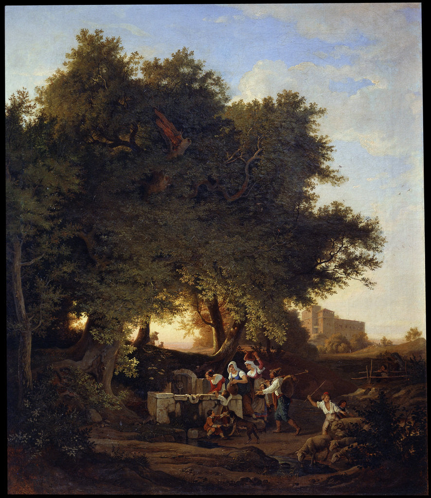 Detail of At the Well, 19th century by Anonymous