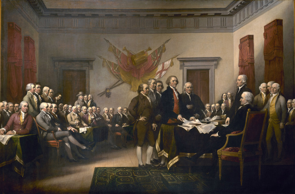 Detail of Declaration of Independence, 1819 by Anonymous