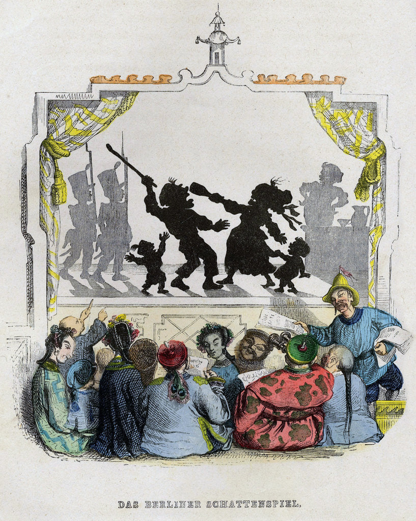 Detail of The Berlin Shadowplay, 1840s by Anonymous