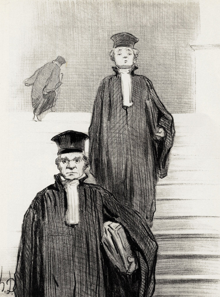 Detail of Main Stair case of the Palace of Justice, 1848 by Anonymous