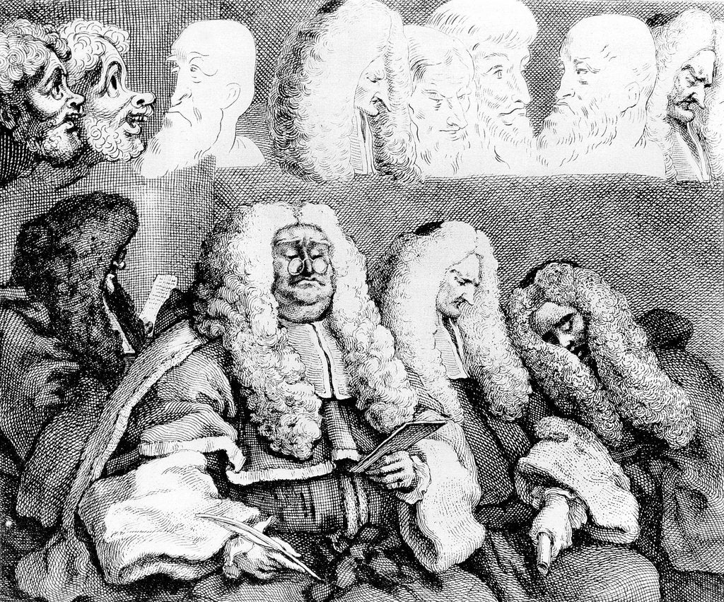 Detail of The Bench, 1758 by Anonymous