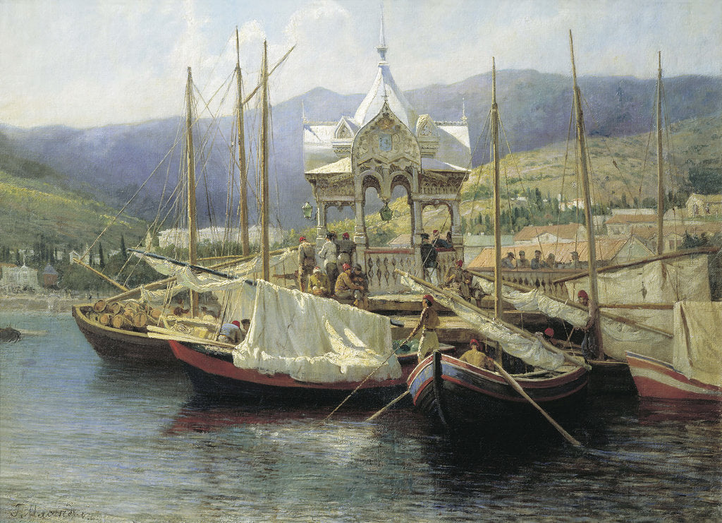 Detail of Yalta Harbour, 1890 by Anonymous